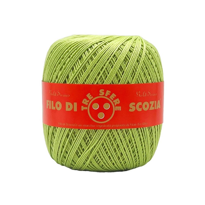 Gomitolo di Cotone N 5 Filo Di Scozia 100 Grammi Tre Sfere Colore 7654